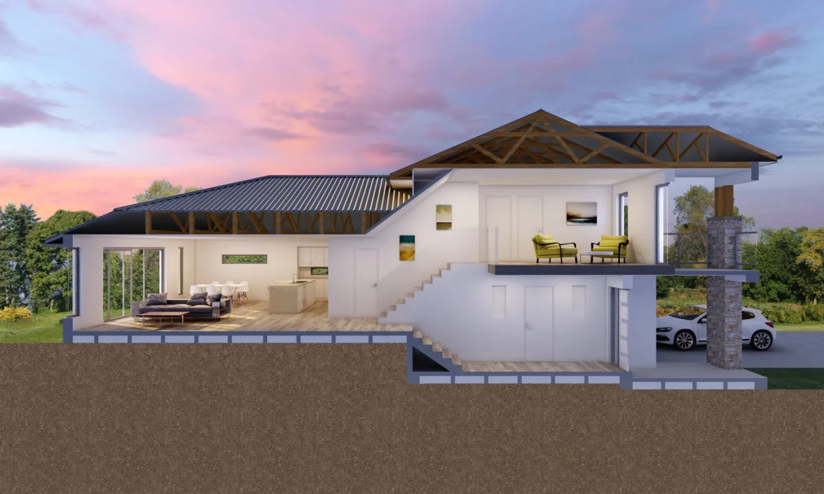 Montgomery-Homes-Riviera-uphill-sloping-design-Benefits-of-a-sloping-block