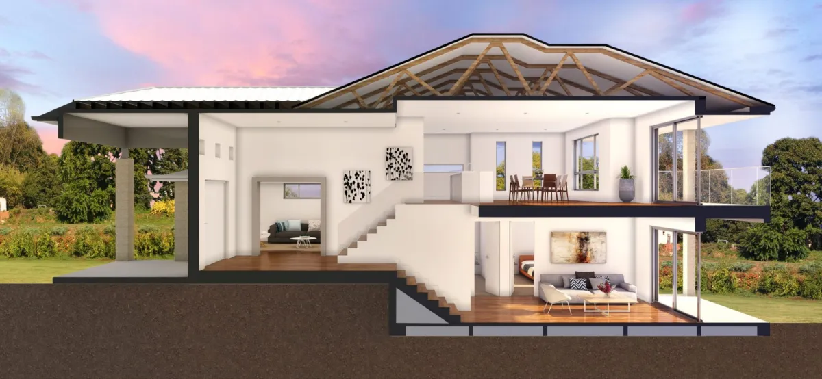 Montgomery-Homes-carolina-downhill-sloping-design-Benefits-of-a-sloping-block
